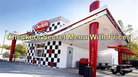 Checkers Secret Menu With Prices