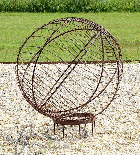 METAL GARDEN SPHERE sold at auction on 25th June | STAIR