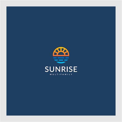 Premium Vector | Sunrise logo design