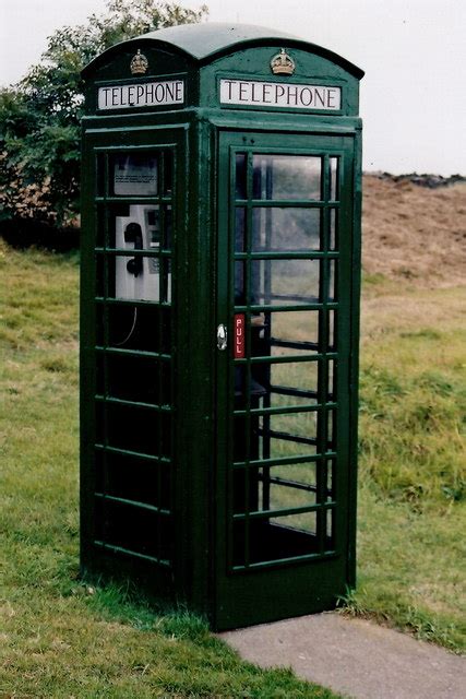 Cregneash Village - Green telephone... © Joseph Mischyshyn :: Geograph Britain and Ireland