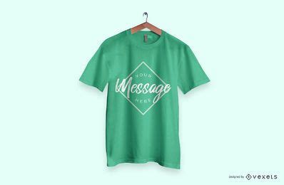 Green T-shirt Mockup PSD Editable Template