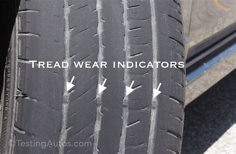 Tire Tread Wear Indicator Bars