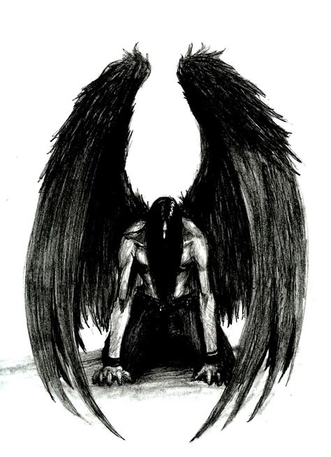 Anime Angel With Black Wings