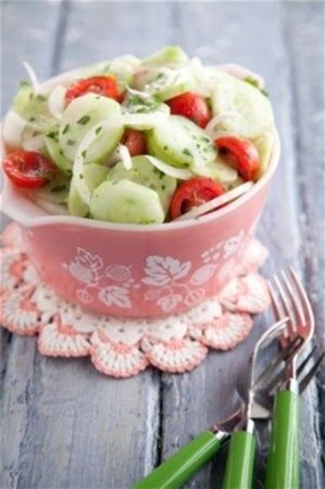 Aunt Peggy's Cucumber, Tomato and Onion Salad | Recipe