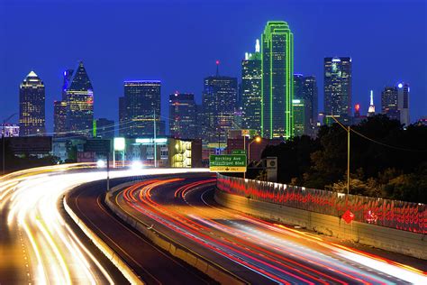 Downtown Dallas Texas City Skyline at Dusk Photograph by Gregory Ballos | Fine Art America