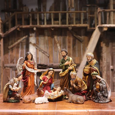 Nativity Set Nativity Scene Holidays Décor Christmas Stable Birthday ...