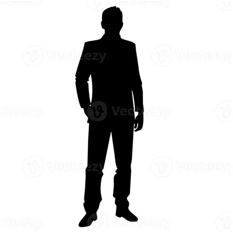 business man silhouette 20004131 PNG