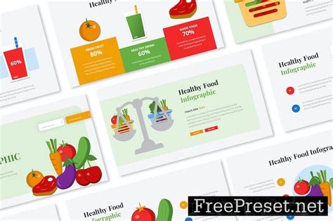 Healthy Food Infographic Google Slides F287WHE