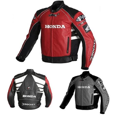 Honda Red and Black Racing Leather Jacket - jackleathers