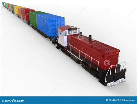 Cargo Train concept stock illustration. Illustration of rail - 69697428