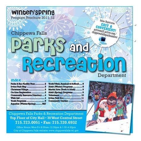 Winter/Spring Activities - City of Chippewa Falls, Wisconsin