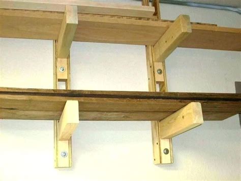 2x4 shelves storage s shelf adjustable brackets garage ideas floating ...