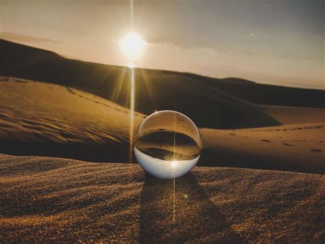 Crystal ball in desert 1230792 Stock Photo at Vecteezy