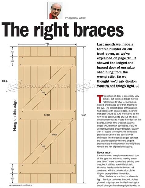 Making Ledge and Brace Doors • WoodArchivist