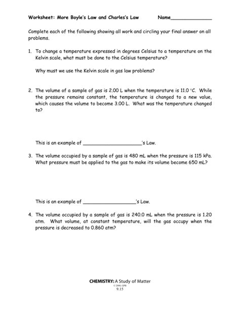 Charles Law Worksheet Answer Key — db-excel.com