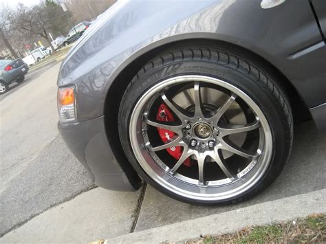 Mitsubishi Lancer Evolution custom wheels Volk CE28N 18x9.5, ET +15 ...