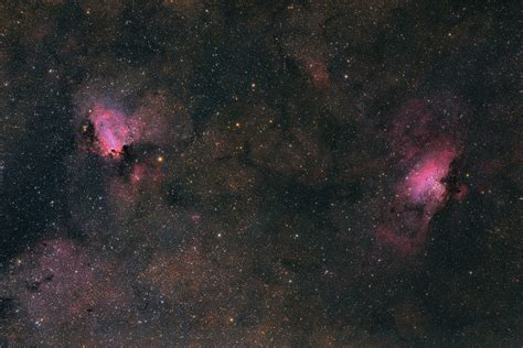 M16 Eagle nebula and M17 Omega nebula | DSLR Astrophotography