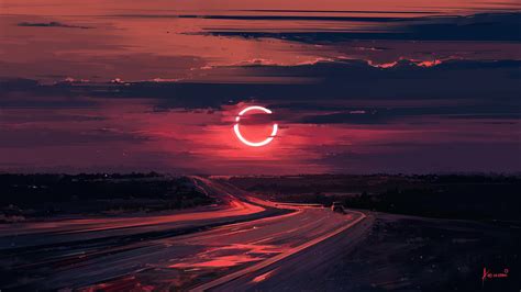 Sunset drive [1920x1080] : r/wallpaper