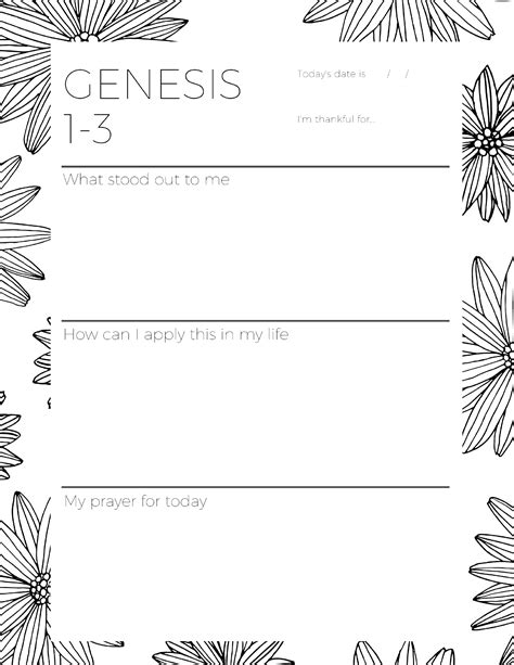 The GENESIS Bible Study Companion (Printable Journal) - Bubbling Brook