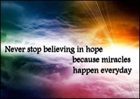 It's all about hope and miracles :) | Inspirational/Happy quotes and