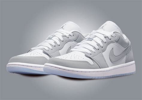 The Women's Exclusive Air Jordan 1 Low White Wolf Grey Releases Holiday ...