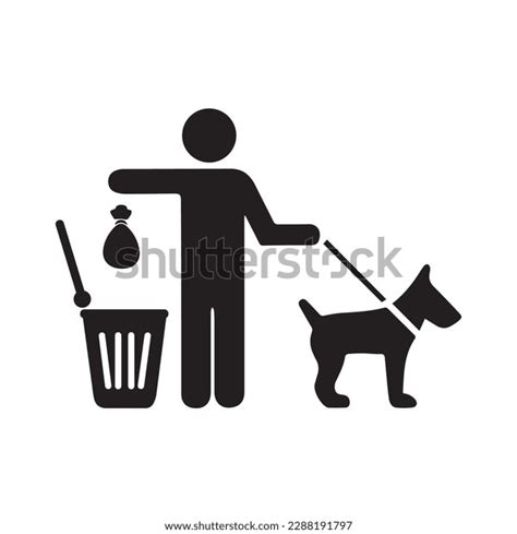 Clean After Your Dog Poop Vector Stock Vector (Royalty Free) 2288191797 ...