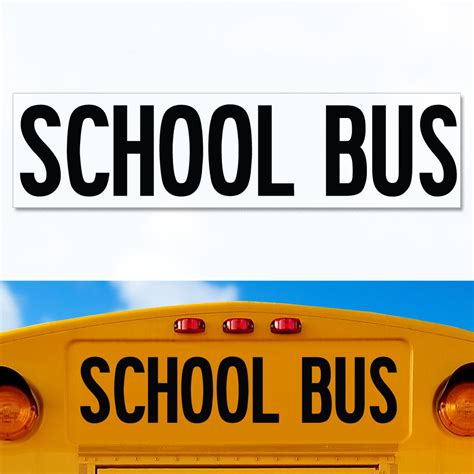 SCHOOL BUS - Thomas Minotour Replacement Decal