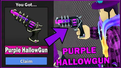 I Got PURPLE HALLOWGUN... (MM2 MODDED) - YouTube