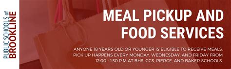 Brookline MA Schools on Twitter: "Our Food Service Department is still serving meals! Anyone 18 ...