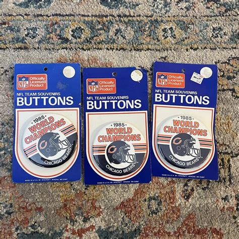 Chicago Bears vintage buttons. New old stock. Price... - Depop