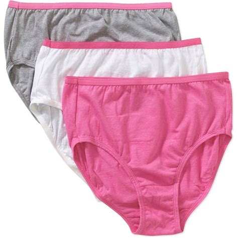 Hanes - Hanes Girls Underwear, 3 Pack Core Cotton Brief Panties (Little Girls & Big Girls ...