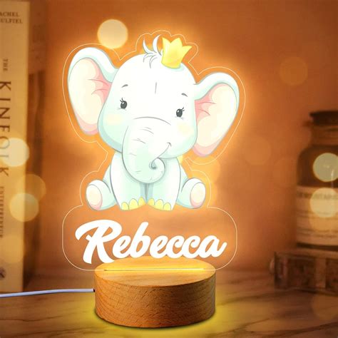 Custom Name Night Light for Kids Personalized Baby Night Light Lamp for Kids Room Decor Birthday ...