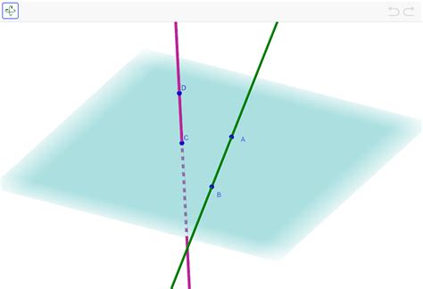 Skew Lines Example – GeoGebra