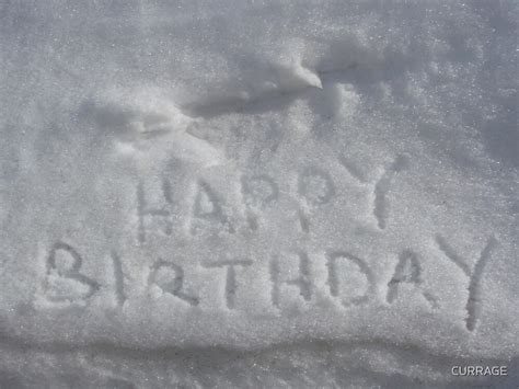 "Happy Birthday from the snow" by CURRAGE | Redbubble