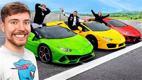 MrBeast's Lamborghini Race | Winner Keeps The Car? - Dankanator