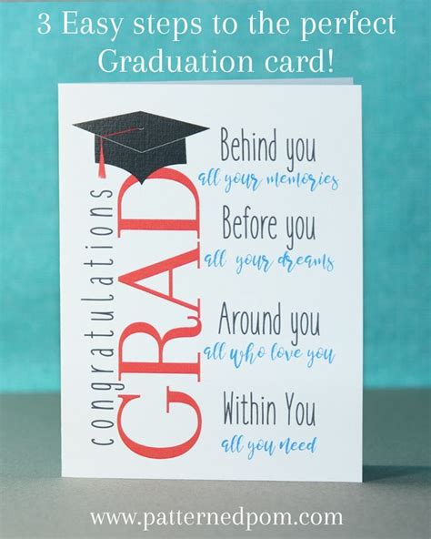 Say congratulations to the graduate with an inspiring quote on an awesome handmade card ...