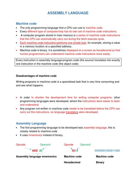 Assembly Language | PDF | Assembly Language | Computer Program