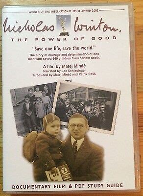 Nicholas Winton: The Power of Good, Documentary Film & Study Guide (DVD) 9781585872121 | eBay