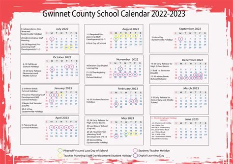 Gwinnett County School Calendar 2023 - US School Calendar