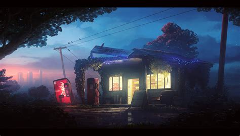 Old gas station by UnidColor on DeviantArt