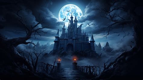 Spooky Halloween Castle Free Stock Photo - Public Domain Pictures