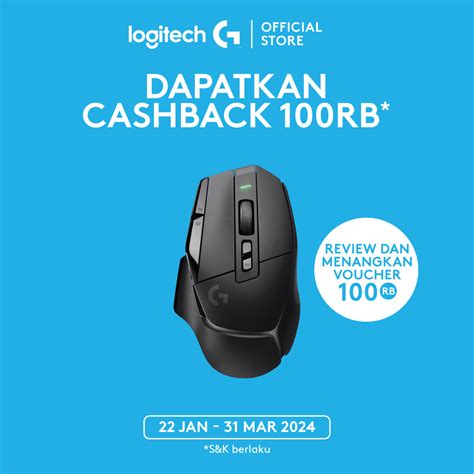 Promo Logitech G502 X LIGHTSPEED HERO High Performance Mouse Gaming Wireless Diskon 11% di ...