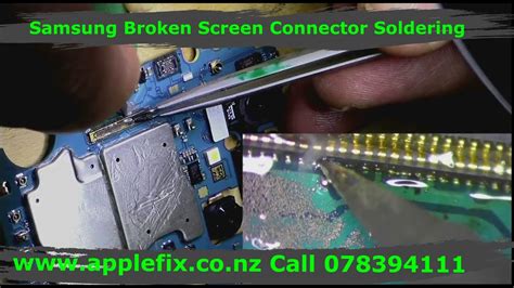 samsung a32 5g no display lcd FPC connectors soldering, samsung repair hamilton nz - YouTube