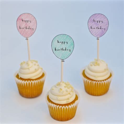 Free Printable Birthday Cupcake Toppers - Make Life Lovely