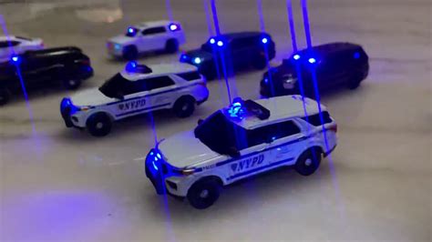 Greenlight 1/64 scale police cars with LED lights - YouTube