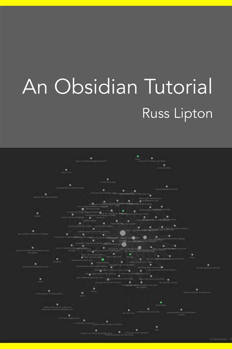 An Obsidian Tutorial by Russ Lipton | Goodreads