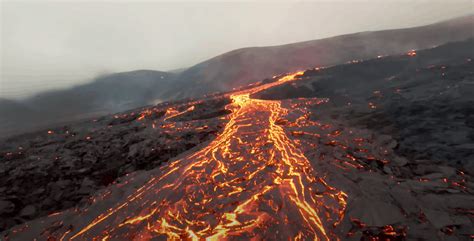 Amazing Drone Footage of Mount Fagradalsfjall Volcanic Eruption