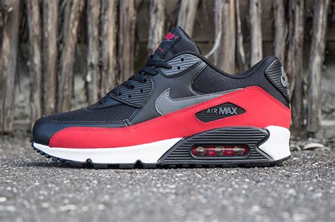 Nike Air Max 90 Black Grey Red - Sneaker Bar Detroit