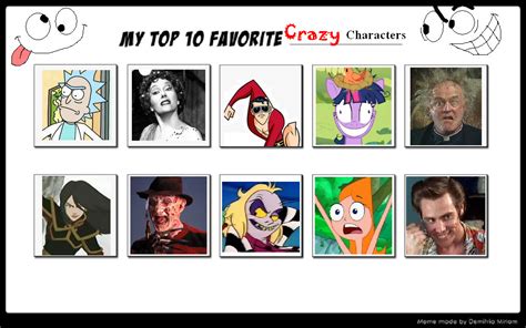 My Top 10 Favorite Crazy Characters 02 by SithVampireMaster27 on DeviantArt