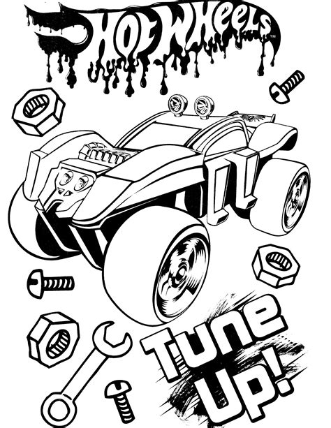 Free Printable Hot Wheels Coloring Pages For Kids - Cars Coloring Pages